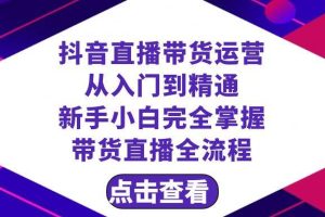 抖音直播帶貨 運(yùn)營(yíng)從入門到精通，新手完全掌握帶貨直播全流程（23節(jié)）