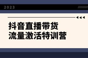 抖音直播帶貨-流量激活特訓(xùn)營，入行新手小白主播必學(xué)（21節(jié)課 資料）