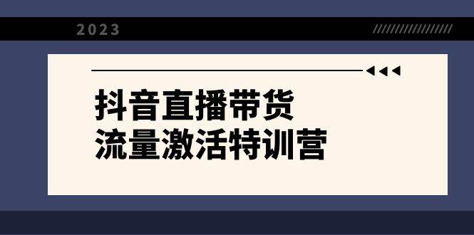 抖音直播帶貨-流量激活特訓(xùn)營，入行新手小白主播必學(xué)（21節(jié)課 資料）插圖