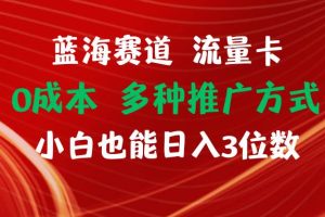 藍海賽道 流量卡 0成本 小白也能日入三位數(shù)