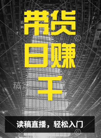 視頻號(hào)技術(shù)直播帶貨， 會(huì)讀稿就行，小白日入1000+