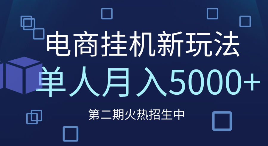 電商平臺掛機新玩法，單人月入5000+攻略