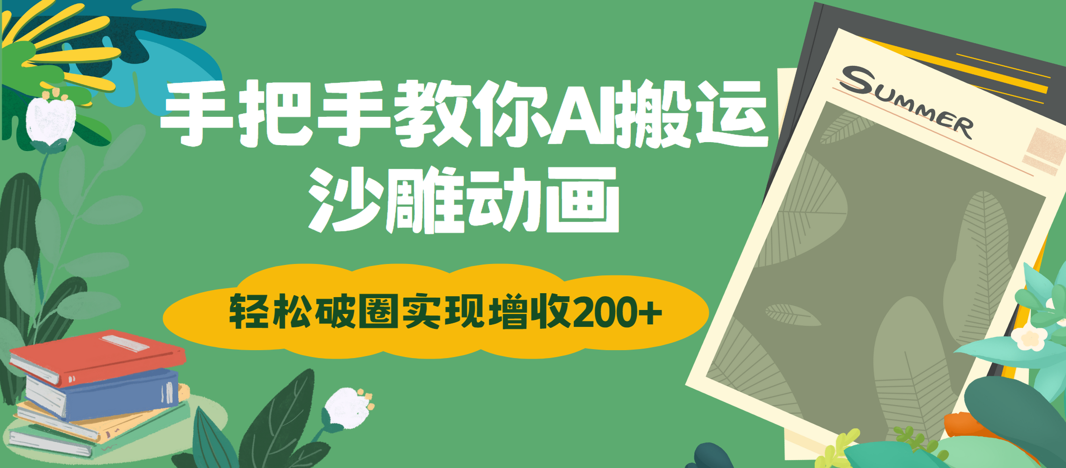 手把手教你用AI搬運沙雕動畫輕松破圈實現(xiàn)增收200+