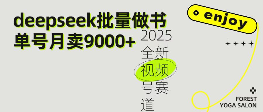 2025最新視頻號(hào)項(xiàng)目 如何用Deepseek快速批量制作書(shū)單號(hào) 日入1000＋插圖