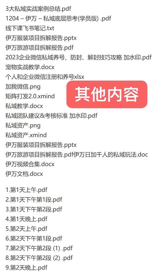 私域收費課程筆記：線下課錄音 飛書筆記和文檔PPt，私域必看！插圖1