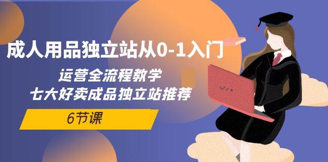 成人用品獨立站從0-1入門，運營全流程教學，七大好賣成品獨立站推薦-6節課