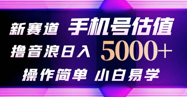抖音不出境直播【手機號估值】最新擼音浪，日入5000+，簡單易學，適合…