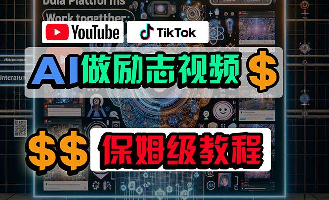 利用AI制作勵志視頻，在YouTube和TikTok賺錢，小白可做（附工具）